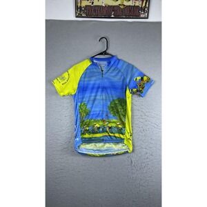 Primal Royal Highlands Bicycle Club Cycling Jersey Mens Small Multi Full Zip